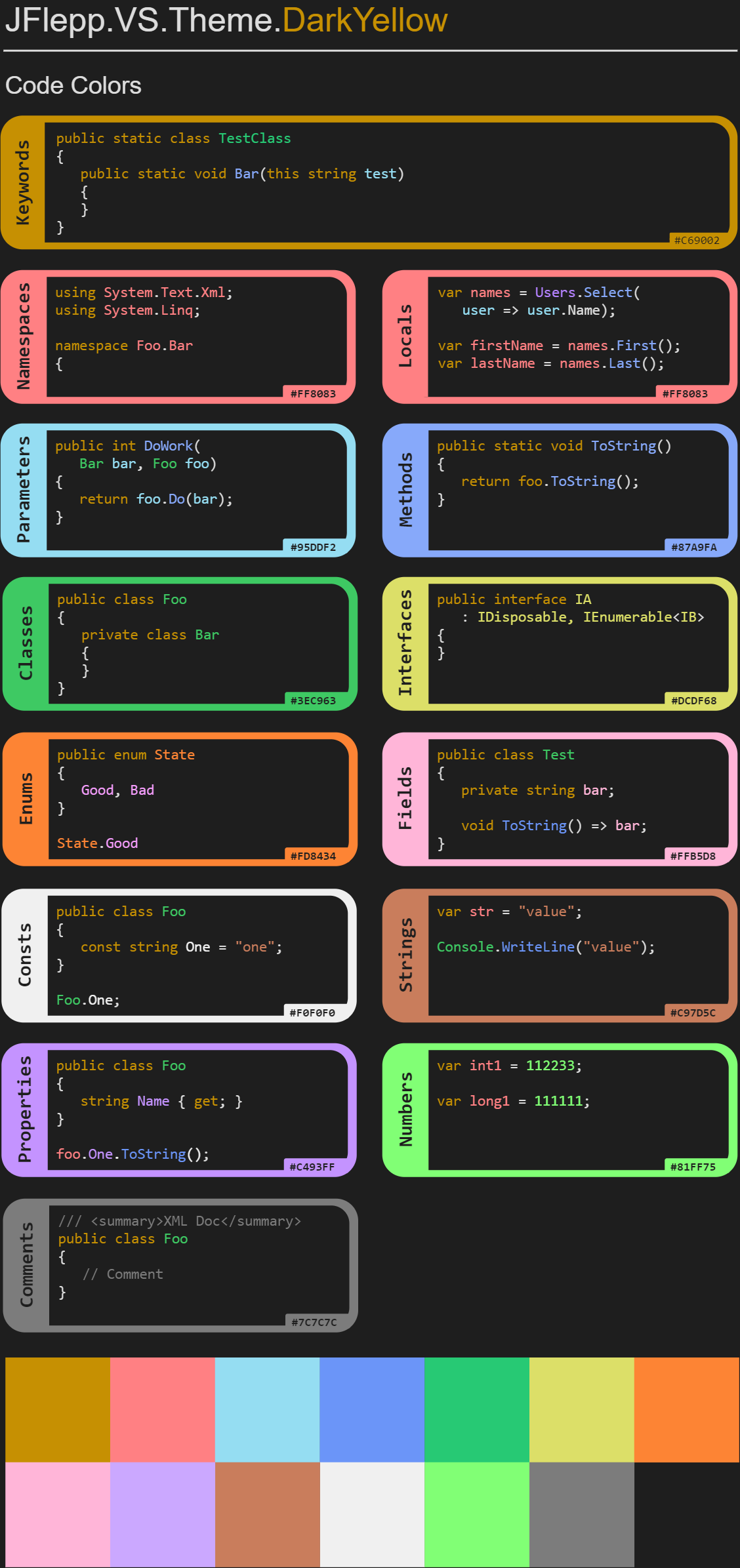 Jflepp Vs Theme Darkyellow Visual Studio Marketplace